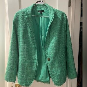 Green Tweed Blazer